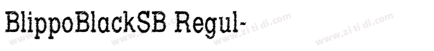 BlippoBlackSB Regul字体转换